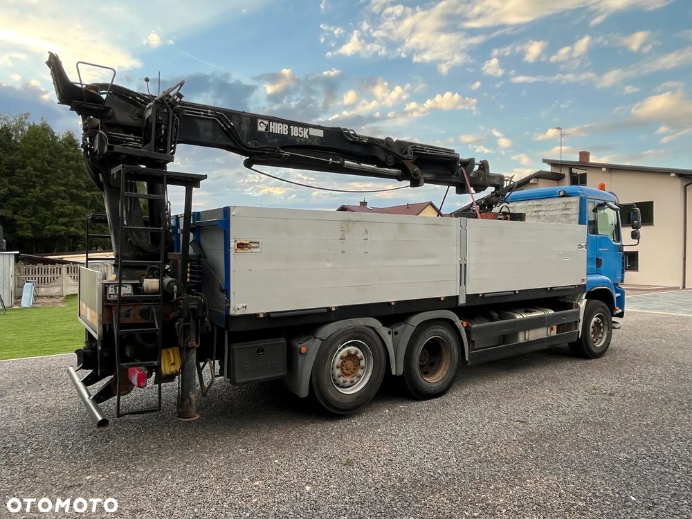 MAN TGA 26.390 / 6X2/ HDS HIAB 185K- 11,2m- ważny UDT / ROTATOR HYDR / OS SKRĘTNA /  SKRZYNIA 6,3m - 6