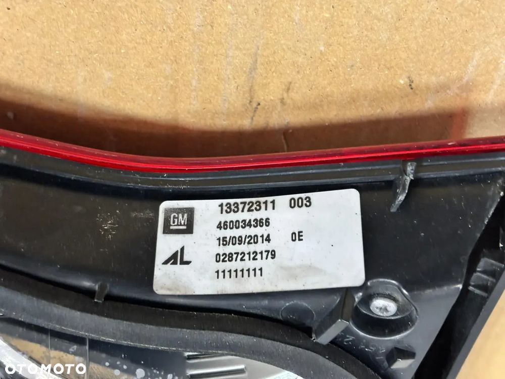 OPEL MERIVA B LIFT LAMPA TYLNA LED PRAWY TYŁ 13372311 EUROPA - 8