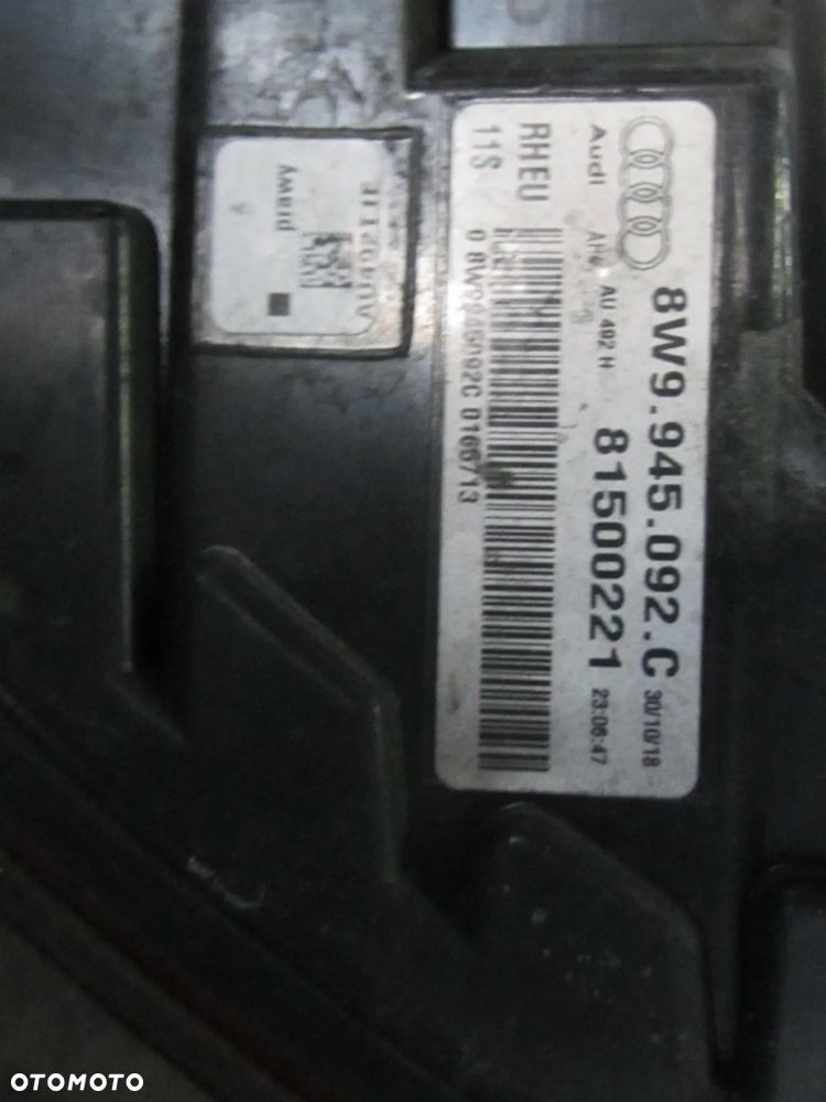 AUDI A4 B9 kombi komplet lamp tył full led Europa - 4