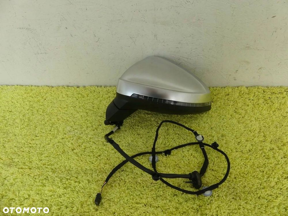 lusterko lewe lhd s4 rs4 a4 b9 8w 15r- satyna chrom 6pin oryginał euro - 1