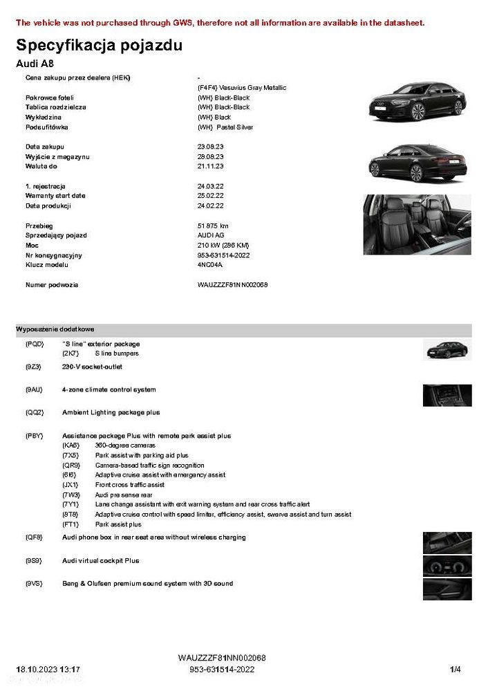 Audi A8 50 TDI mHEV Quattro Tiptr - 15