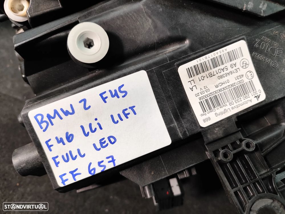 BMW 2 F45 F46 LCI FAROL LED ESQUERDO - FF657 - 11