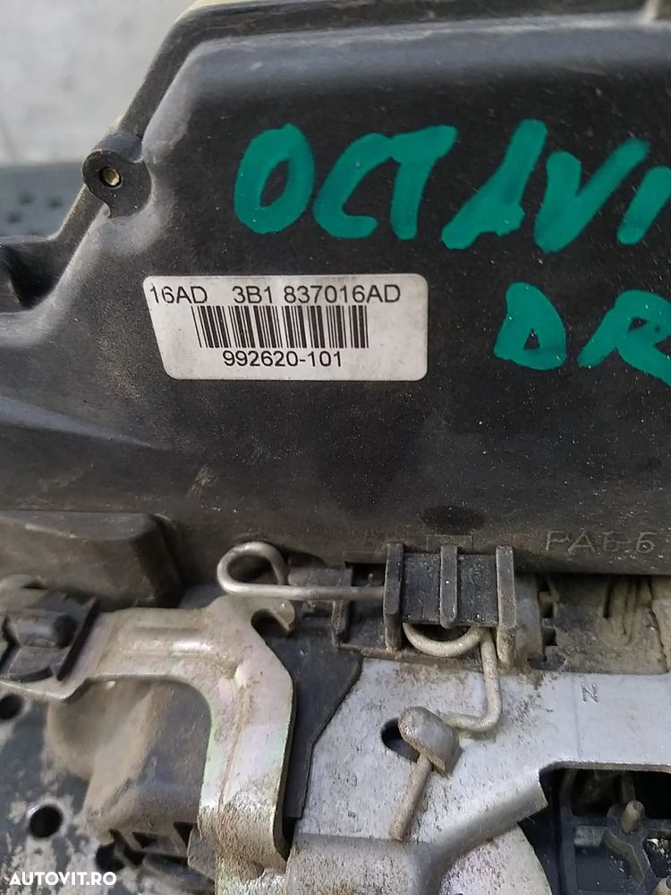 Broasca usa dreapta fata skoda octavia 1 1u 3b1837016ad - 2