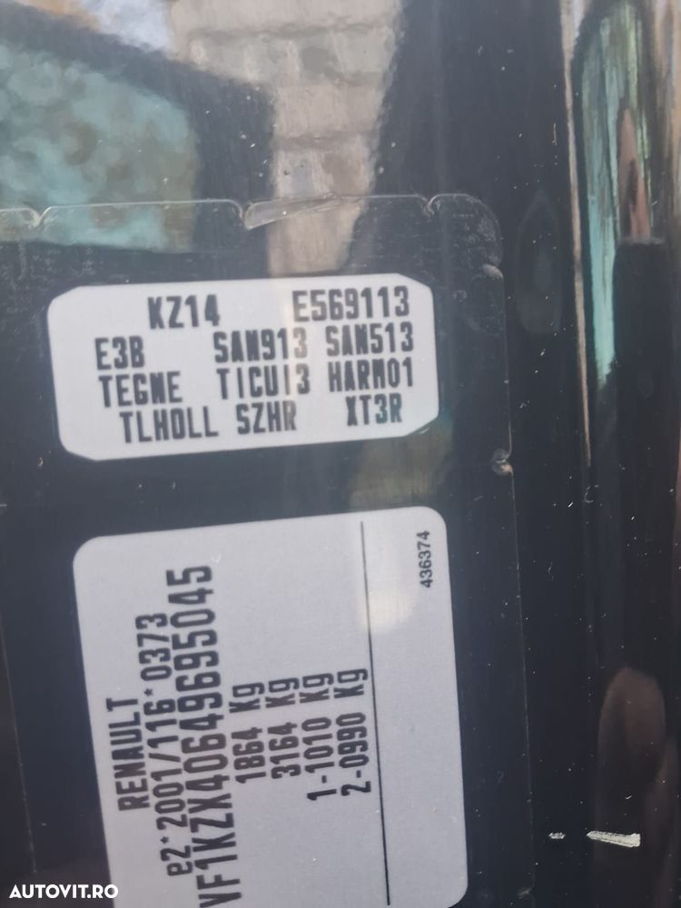 Bară față GT-LINE Renault Megane 3 1, 5  110cp eur 5 cod vopsea  TEGNE - 7