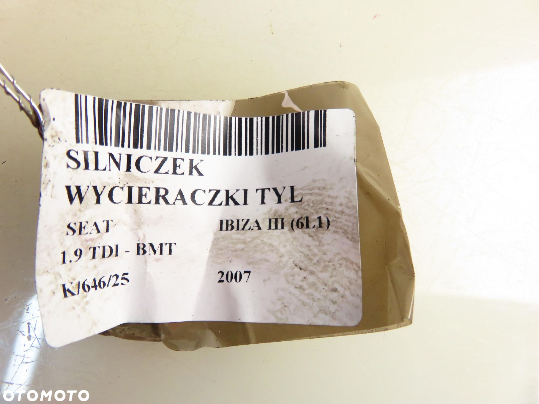SILNICZEK WYCIERACZKI TYŁ SEAT IBIZA III (6L1) 6L6955711D 53033912 - 11