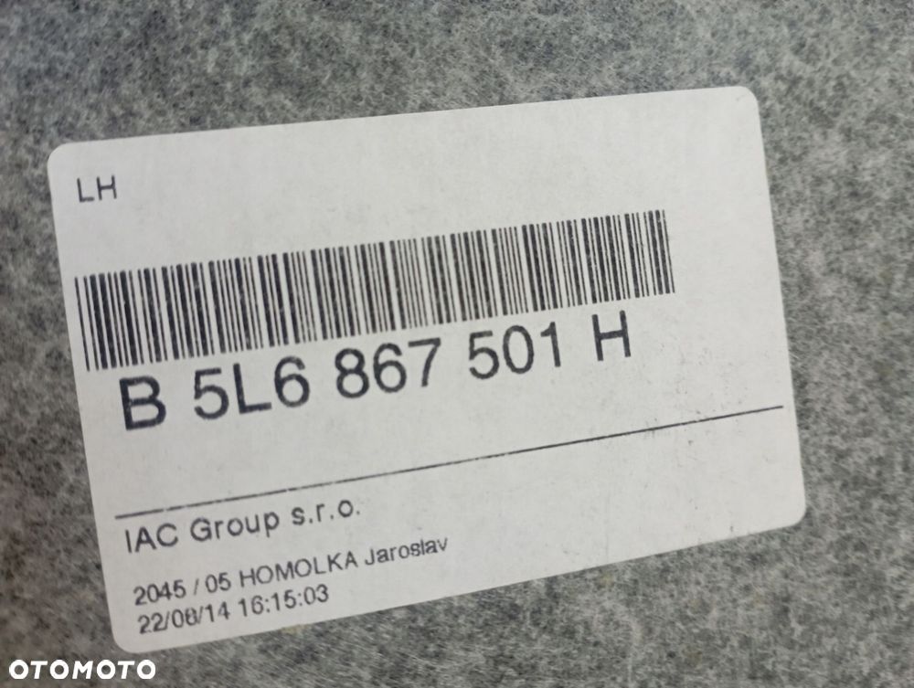 SKODA YETI I 5L PODSUFITKA 5L6867501H - 4