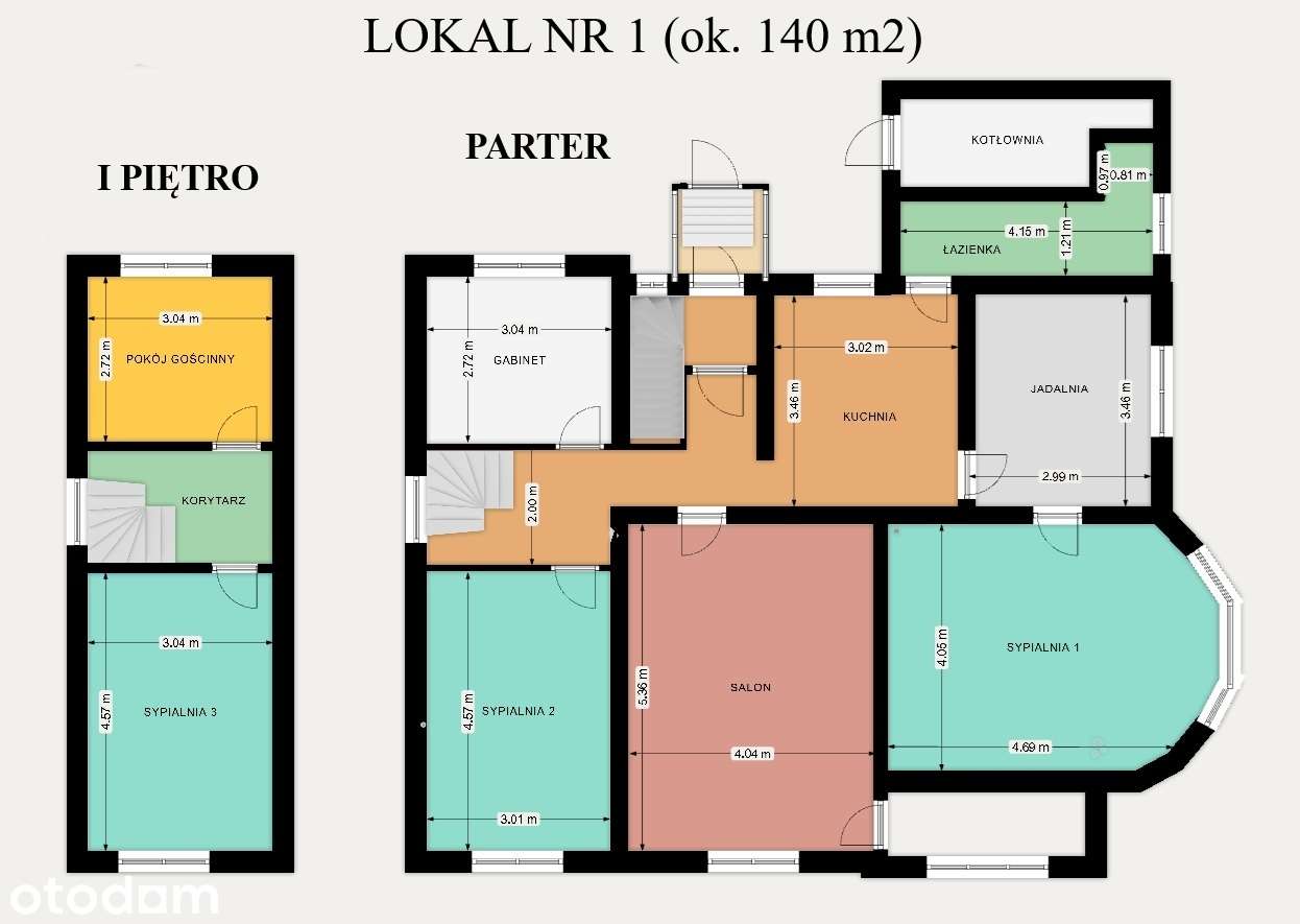 Dom (140 + 80 m²), dwa niezależne lokale, gotowe do zamieszkania. - Pełny obrazek: 5/20