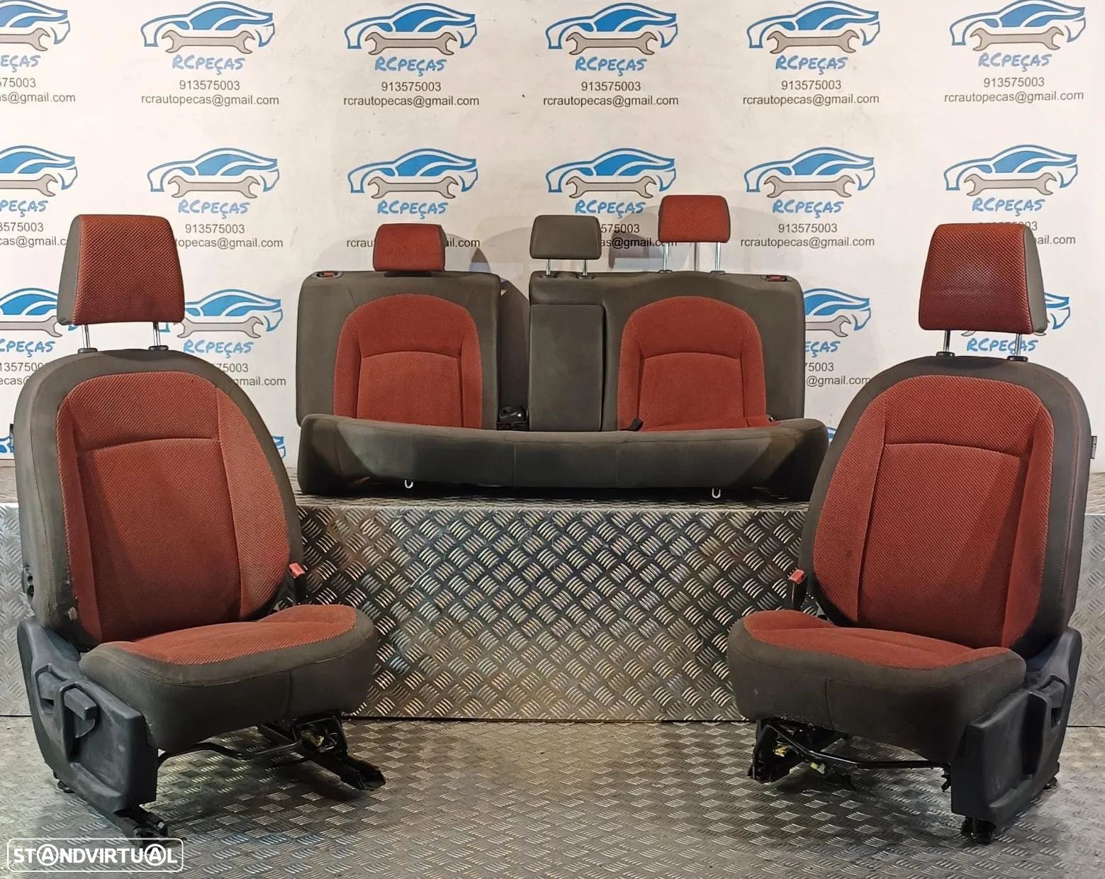 BANCO BANCOS NISSAN QASHQAI I 1 MK1 J10 NJ10 JJ10E TECIDO AIRBAG FRENTE FRONTAL TRASEIRO TRÁS - 1