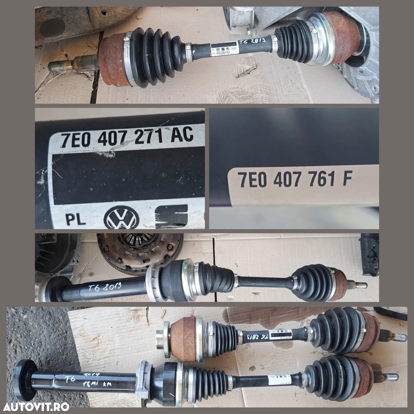 VW T6 2.0 tdi 2019 cutie de viteze manuala 5+1 planetara stg dr fata kit ambreiaj LUK placa disc rulment volanta amortizor arc - 9