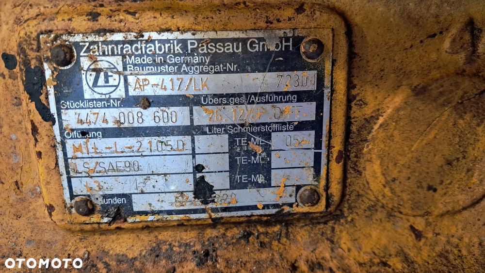 liebherr L574 L 564 przedni wklad mostu AP-417/LK