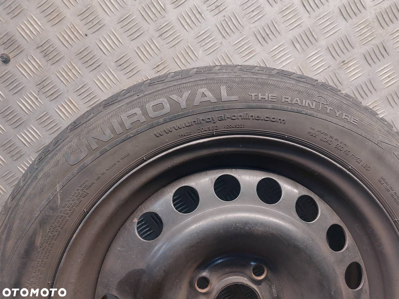 KOŁO ZAPASOWE ZAPAS  OPEL MERIVA A 2150159 4x100 185/60R15 UNIROYAL - 4