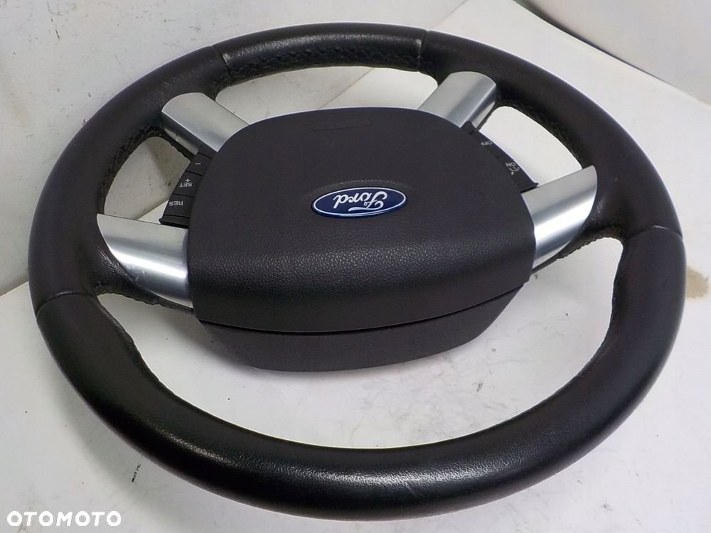 FORD FOCUS II MK2 LIFT FL KIEROWNICA SKÓRA MULTI AIRBAG PODUSZKA KIEROWCY - 5