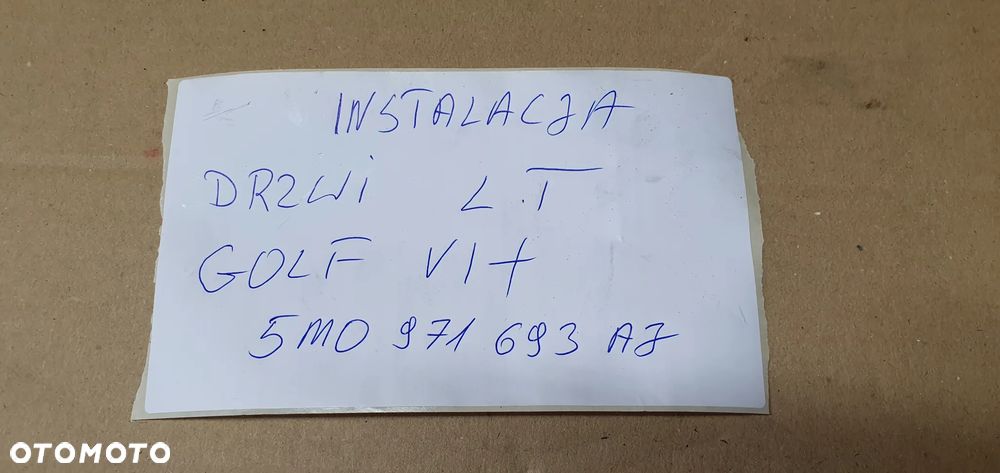 Wiązka instalacja drzwi lewy tył VW Golf VI 6 Plus 5M0971693AJ - 7