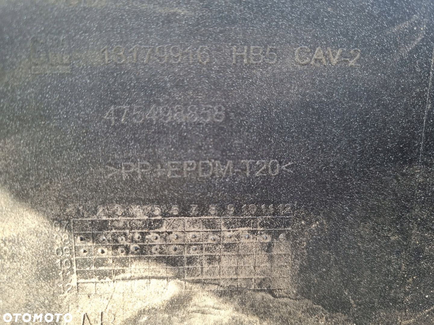 opel corsa D 06- 5drzwi 5D zderzak tył oryginał 13179916 wiązka i czujniki - 4