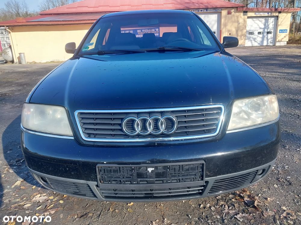 Przód kompletny Audi A6 C5 1.8T przedlift kolor LY9B czarny maska zderzak lampa prawa lewa wzmocnienie czołowe pas grill atrapa chłodnica KOMPLET do założenia europa - 2