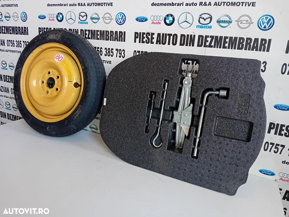 Kit Complet Roata Rezerva Slim R16 Cric Cheie Roti Honda Accord 2008-2013 - 3