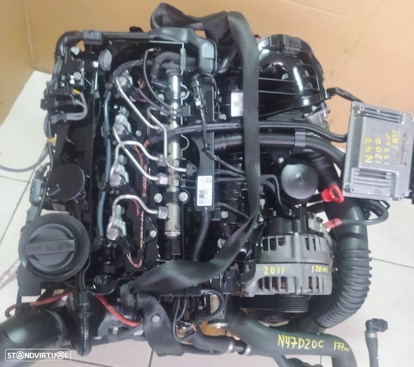 Motor BMW 120D 320D 177cv E87 E90 120 mil km 2011 N47D20C caixa automatica 6HP21 - 3