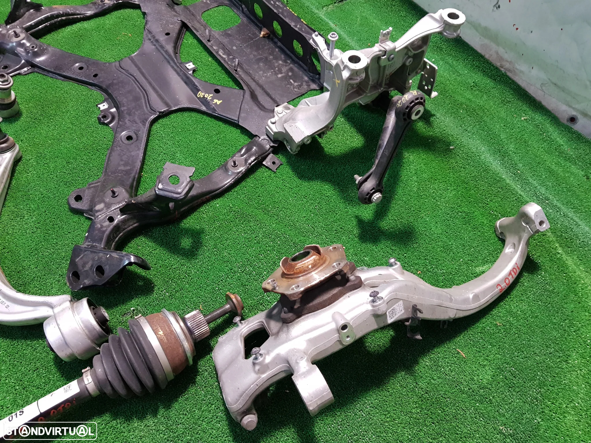 Suspensão Charriot Manga de eixo transmissão braços Audi A6 C8 A7 C8 4K 2019-2024 - 4