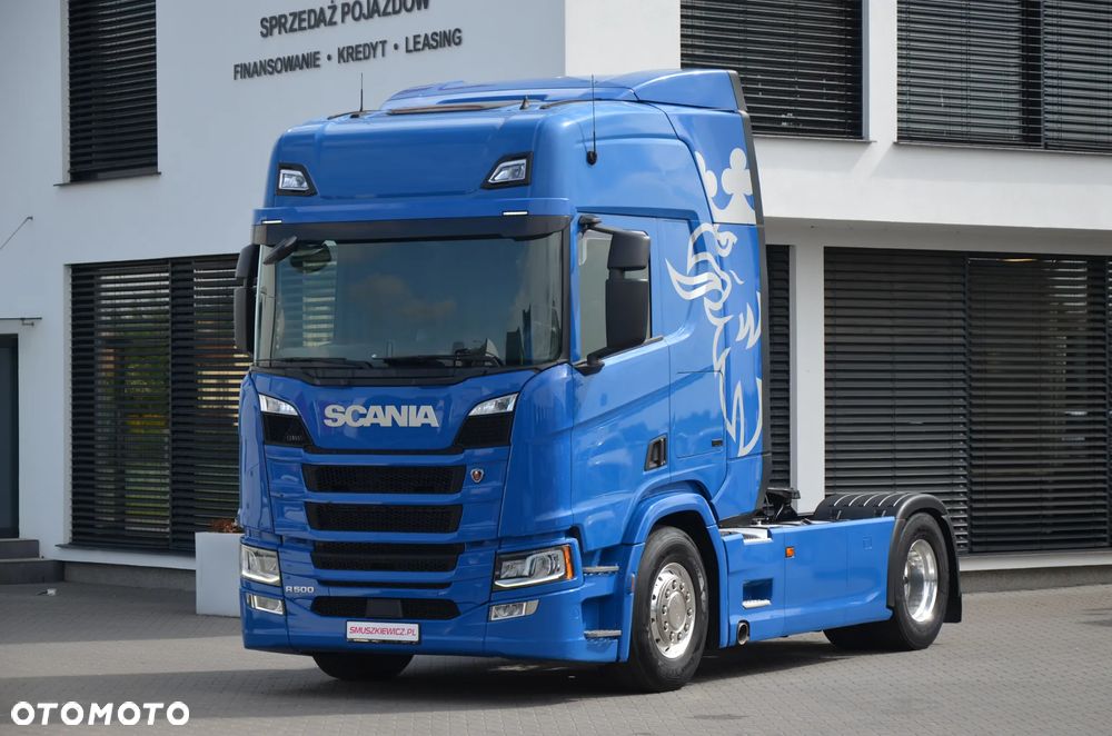Scania R 500 / KLIMA P. / ACC / NAVI / ALCOA / FULL LED / 4 PODUSZKI / WAGA / DE 3860 - 1
