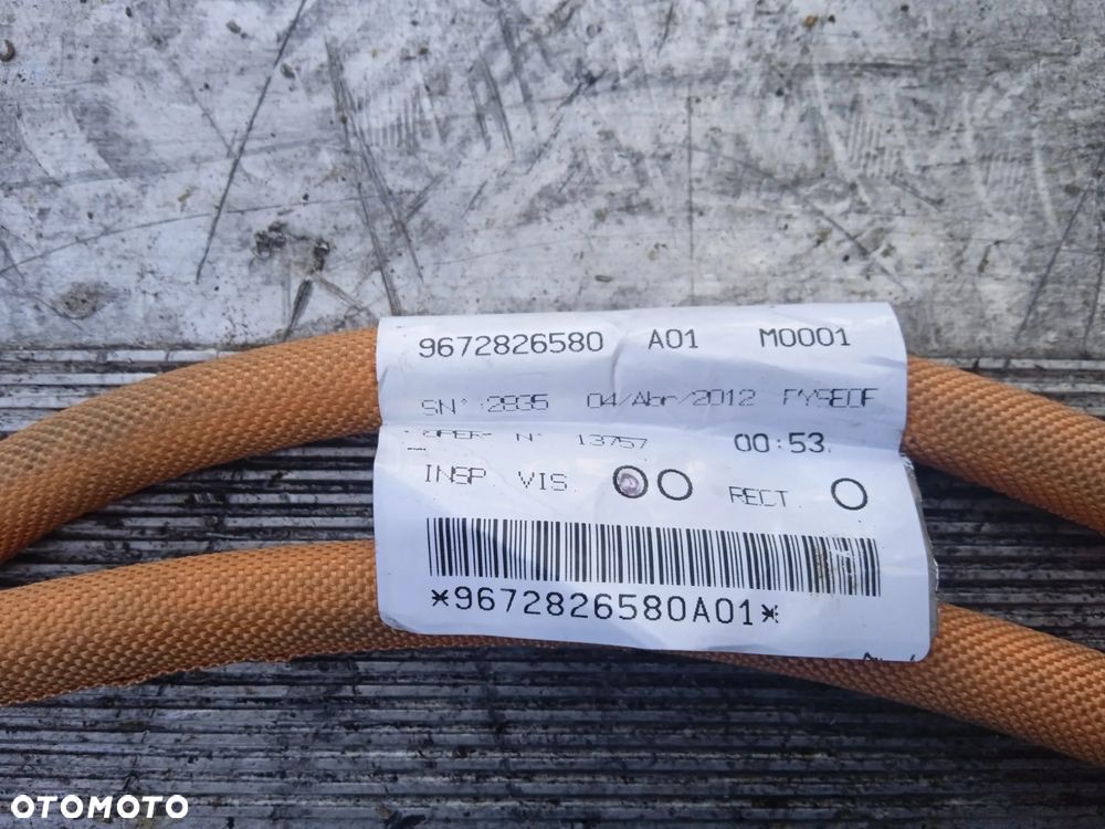 PEUGEOT 508 HYBRYDA PRZEWÓD ZASILANIA AKUMULATORA 9672826580 - 2