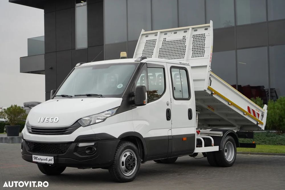 Iveco DAILY 35-140 / BASCULATOR / CU TRACȚIE MÂNĂ / DOUĂ TRACȚII / MANUAL / 6 LOCURI / - 1