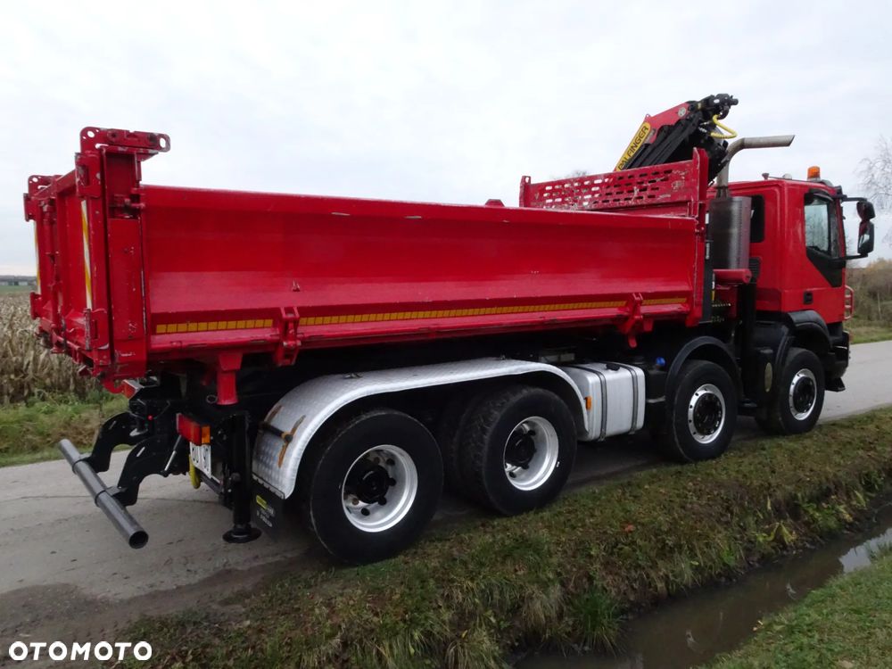 Iveco Trakker 500 Wywrotka 8x4 Kipper Hydroburta  HDS Palfinger PK 26002 EH Pojazd Specjalny - 6