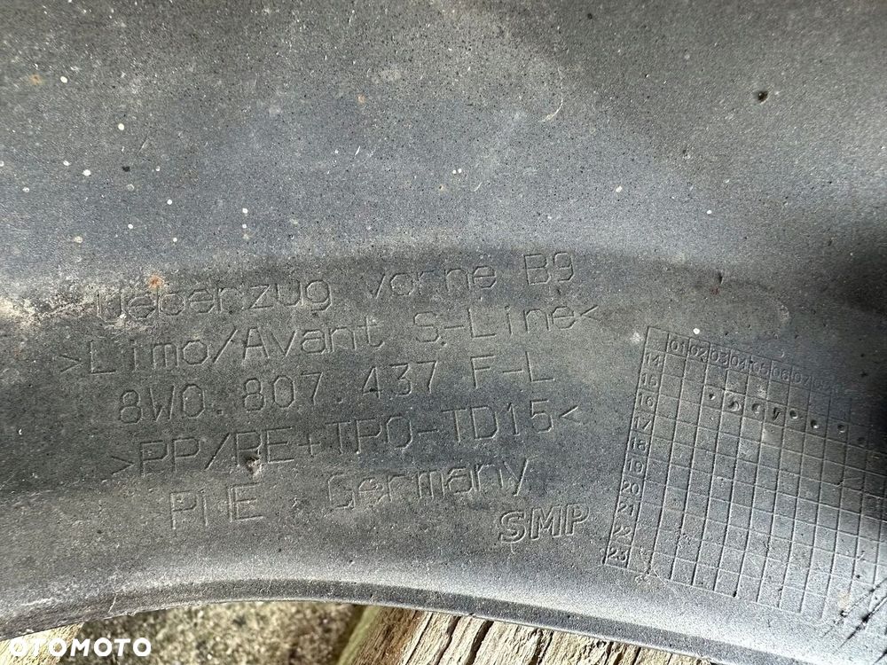 ZDERZAK PRZÓD PRZEDNI AUDI A4 B9 8W 8W0 2015- S-LINE 8W0807437F-L CAŁY - 11