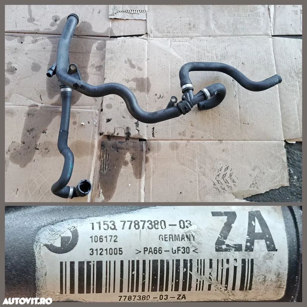 Motor M47 Instalatie electrica motor conducta furtun apa lichid racire cablaj alternator bujii joja ulei suport motor BMW E87 E90 E91 - 3