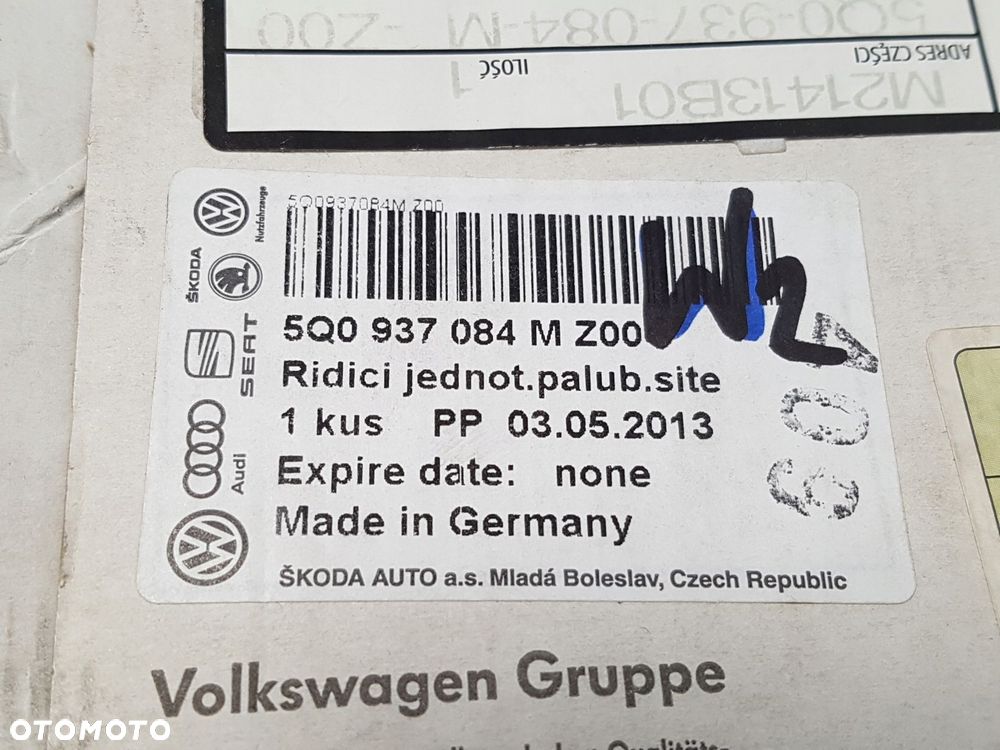 vw golf 7 komputer silnika moduł 5q0937084m z00 bordnetz nowy oe - 5