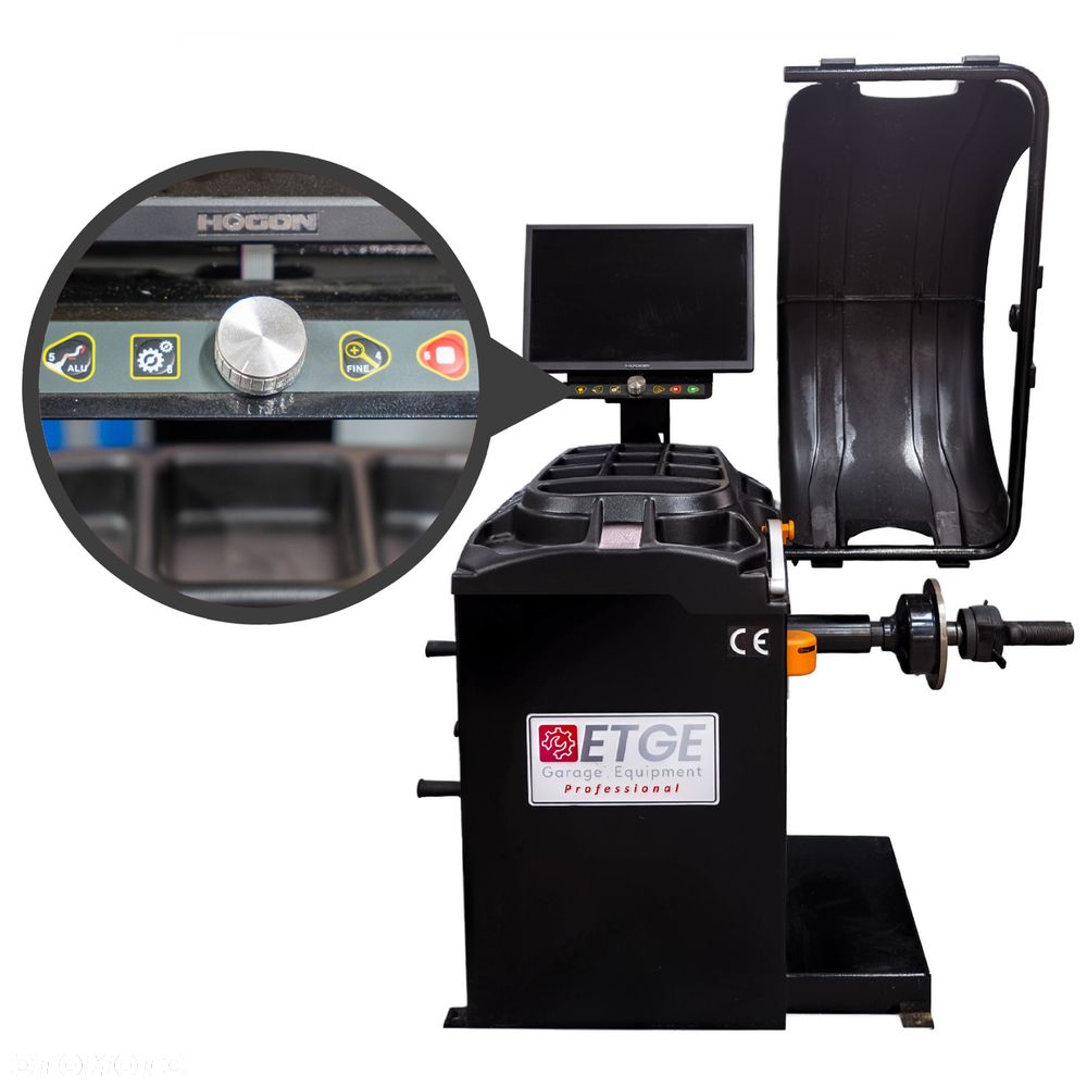Wyważarka do Kół ETGE-908 BLACK LCD LASER Automatyczna LED Premium CE - 11