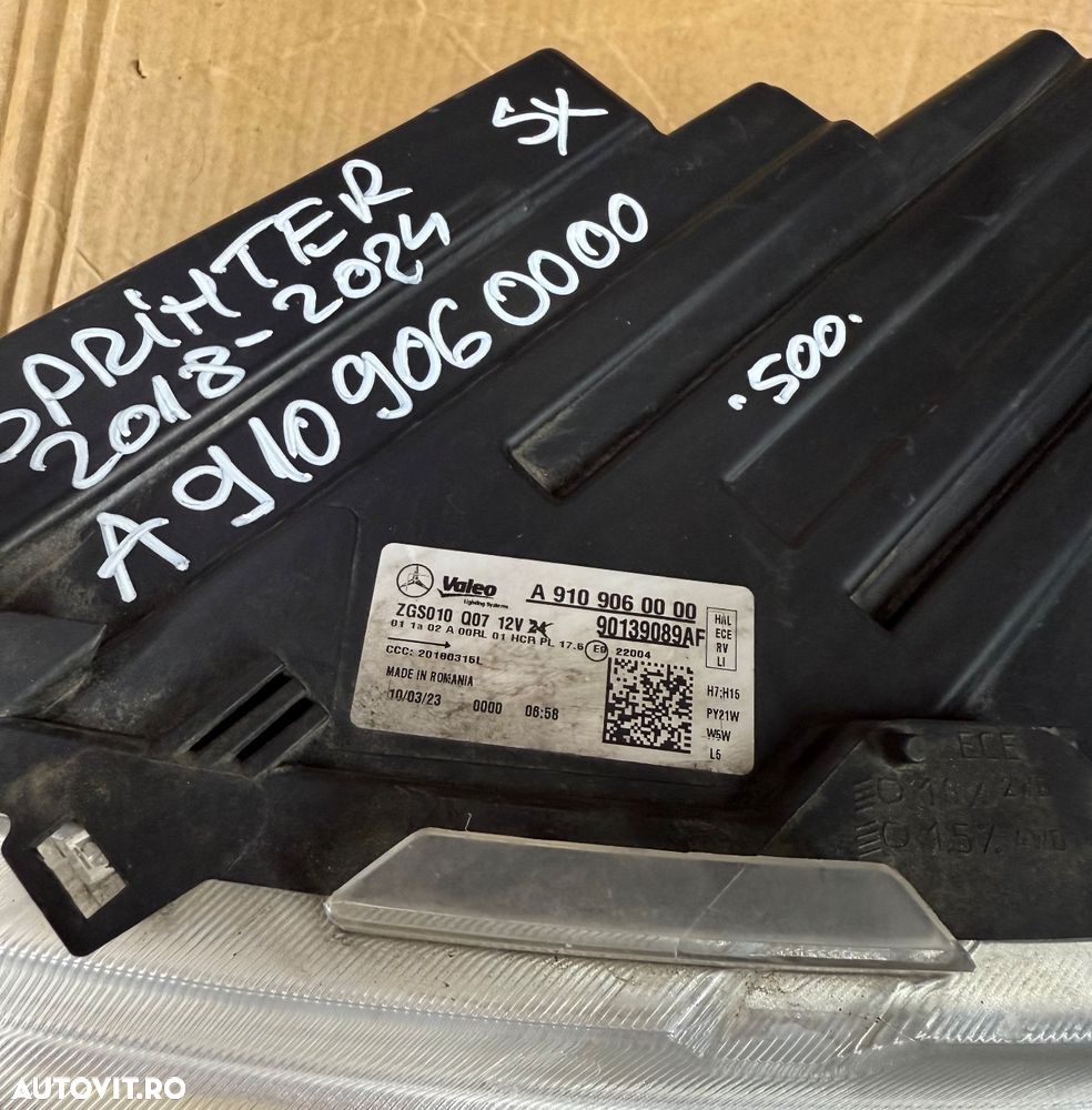 Far stanga MERCEDES SPRINTER W907 an 2018-2025 cod A9109060000 - 3