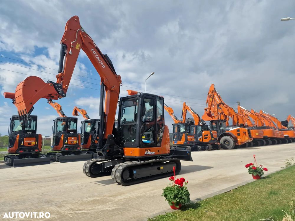 Hitachi ZX65, 6,5tone, 2025, NOU, 66.900 EUR+Tva, PROMOTIE CUPLA RAPIDA+3 CUPE NOI, Aer cond, Inst picon, Ad sapare 4,5m, latime 2m, inaltime 2,55m, posibilitate leasing 5 ani, SUPER PRET 66.900 EUR+Tva - 9