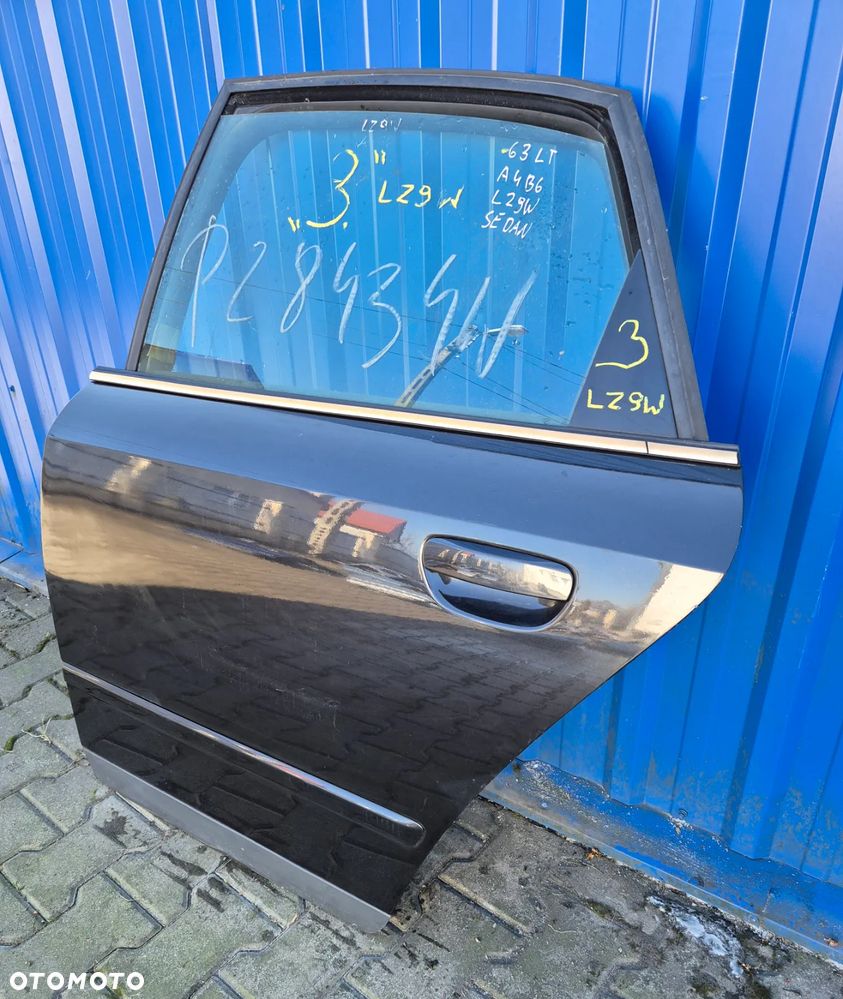3. DRZWI TYŁ LEWY TYLNE LEWE AUDI A4 B6 SEDAN LZ9W - 4