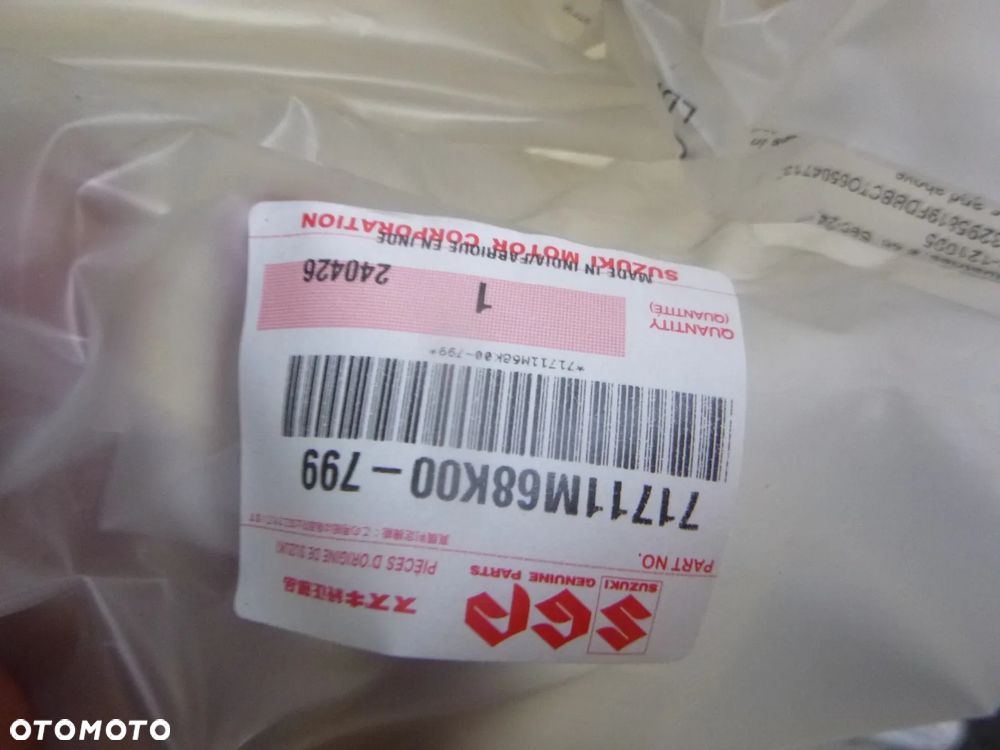 suzuki alto zderzak przód kolor siwy szary nowy oryginał przedni - 2