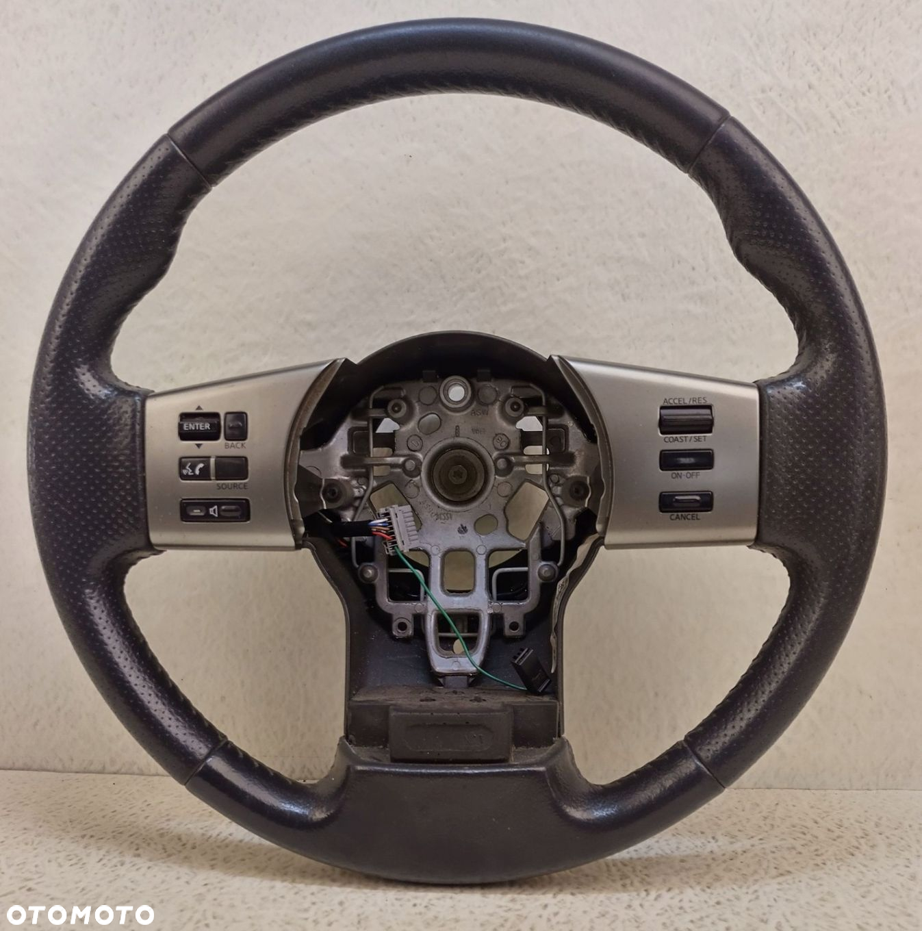 NISSAN PATHFINDER R51 KIEROWNICA SKÓRZANA MULTIFUNKCJA 48430-EB430 - 2