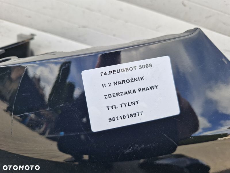 peugeot 3008 ii 2 narożnik zderzaka prawy tył tylny 9811018977 - 2