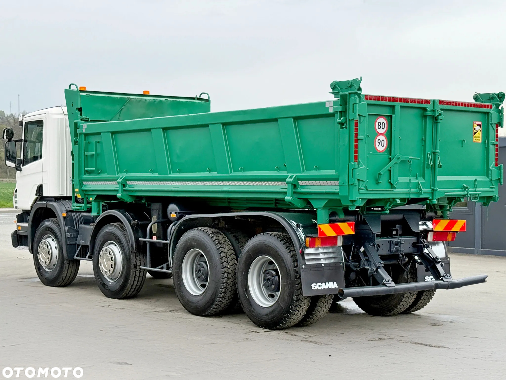 Scania P 380 * WYWROTKA 5,70 m + BORDMATIC * 8x4 * STAN BDB - 8