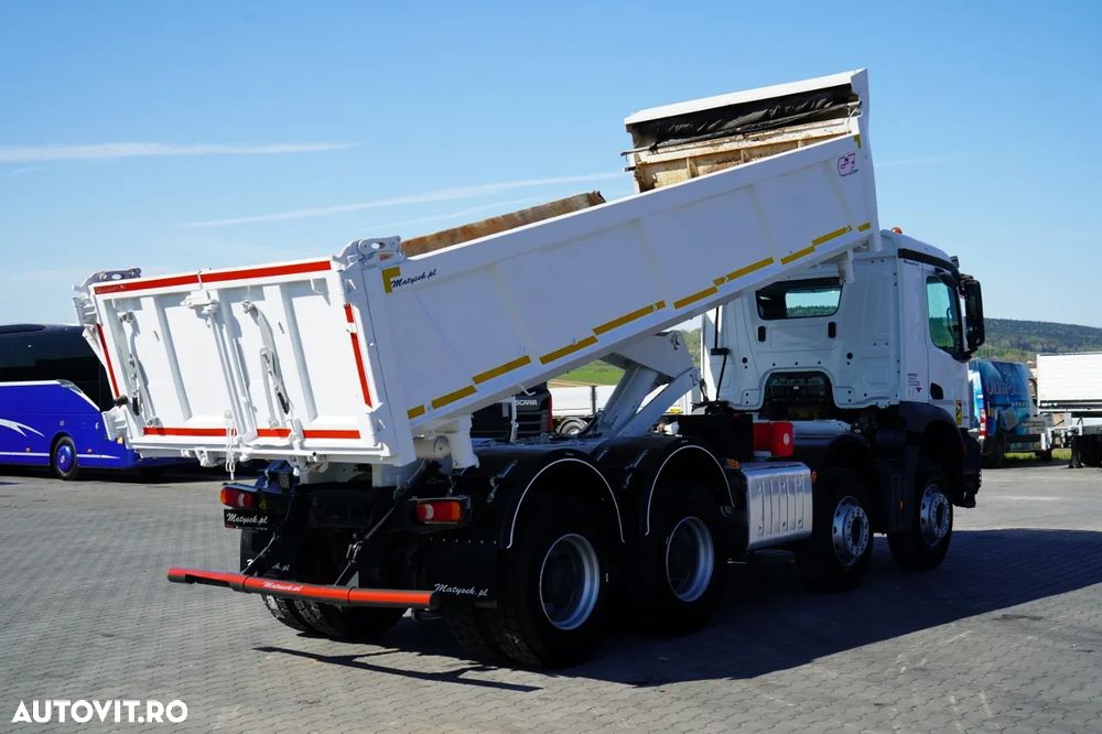 Mercedes-Benz AROCS 3243 / 8x4 / BASCULĂ DUBLU 6,1 M / LOCUL POSTAL HIDRODOXY / BORDMATIC / AUTOMATĂ / ANVELOPE 100% / EURO 6 / - 5