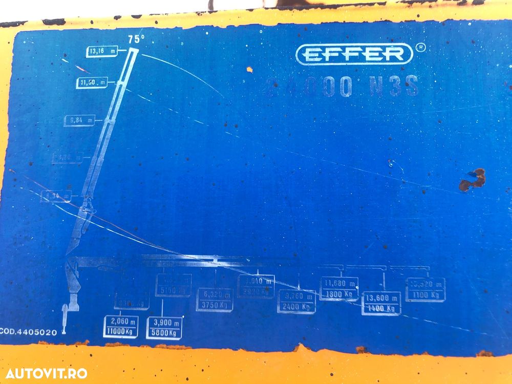 Iveco Turbostar 190.38 Camion Basculabil cu Macara - 14