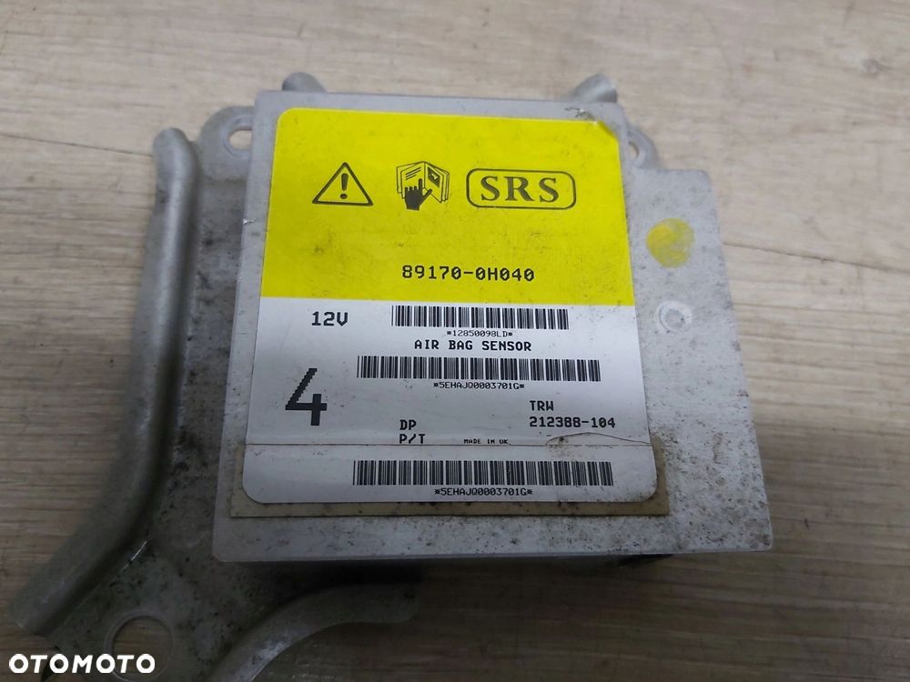 Toyota AYGO I 2006 - 2013 moduł sterownik poduszki air bag 89170-0H040 - 2