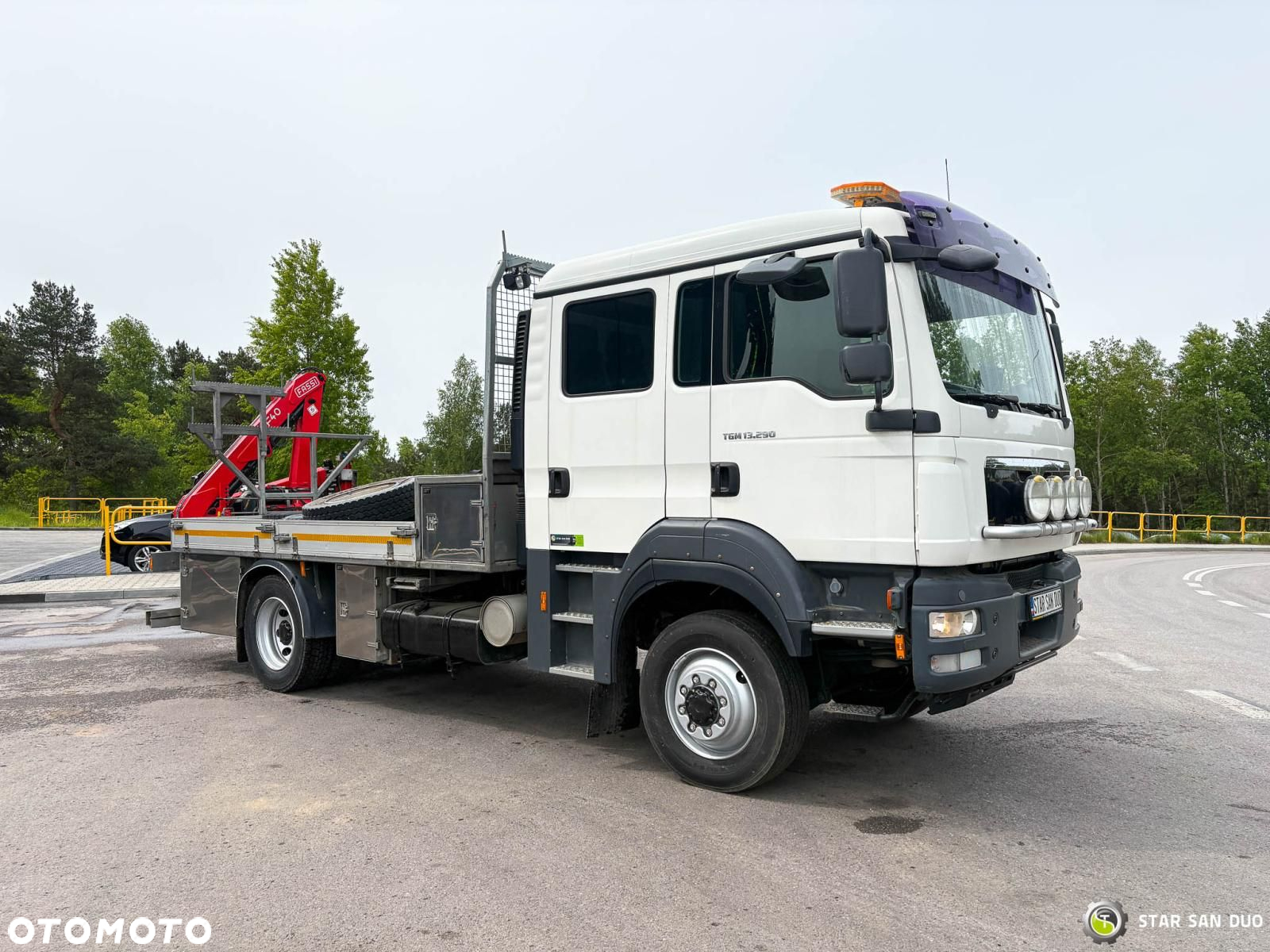 MAN TGM 13.290 4x4 BI FASSI F40B22 Żuraw Wciągarka DOKA - 4