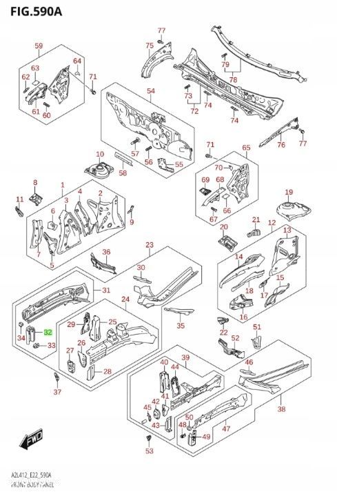 SUZUKI SWIFT MK8 17- ŁĄCZNIK BELEK DOLNY PRAWY ZEW - 6