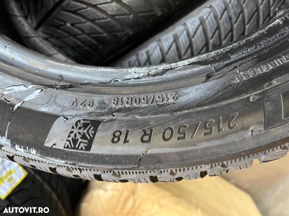 vând 4 anvelope 215/50/18 Michelin de iarnă ca noi - 5