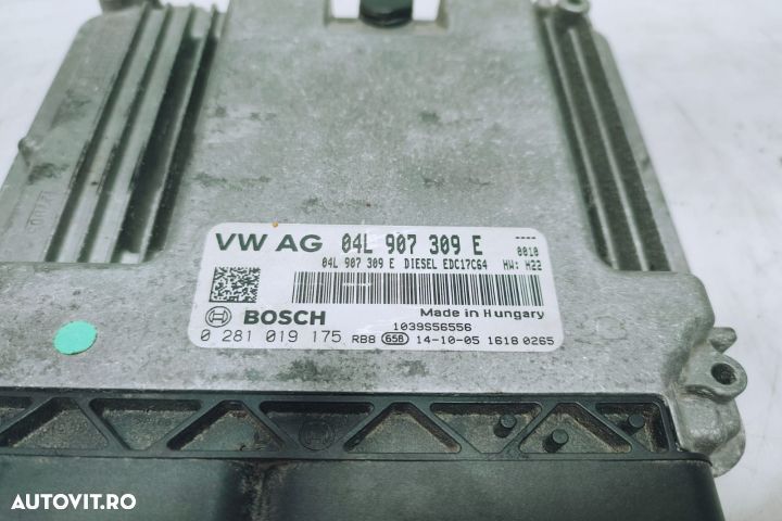 Calculator motor ecu 1.6 tdi cxm 04l907309e 0281019175 Audi A1 8X seria - 3