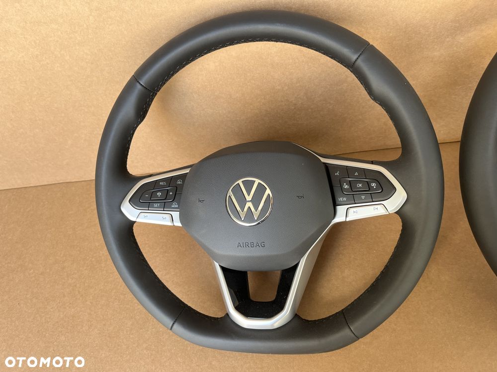 KIEROWNICA VW CADDY 2K7 VW T6.1 T7 VW TROC SKÓRA AIRBAG NOWA ORYGINAŁ - 3