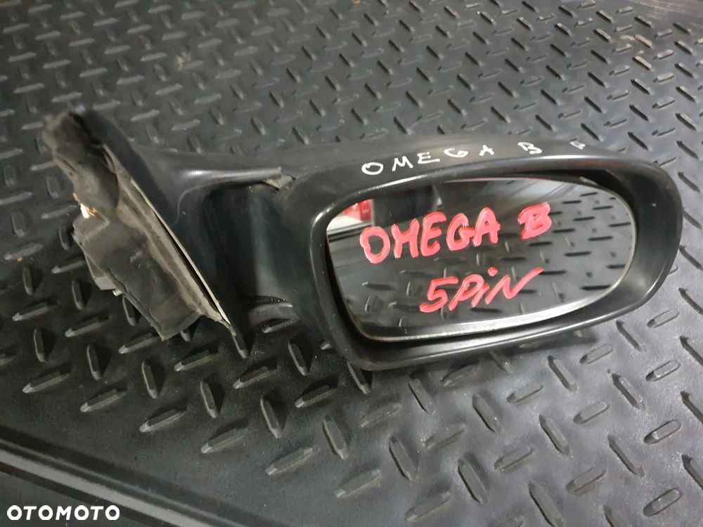 OPEL OMEGA B LUSTERKO ZEWNĘTRZNE PRAWE ELEKTRYCZNE 5PIN CZARNE POSIADAM 2SZT - 2