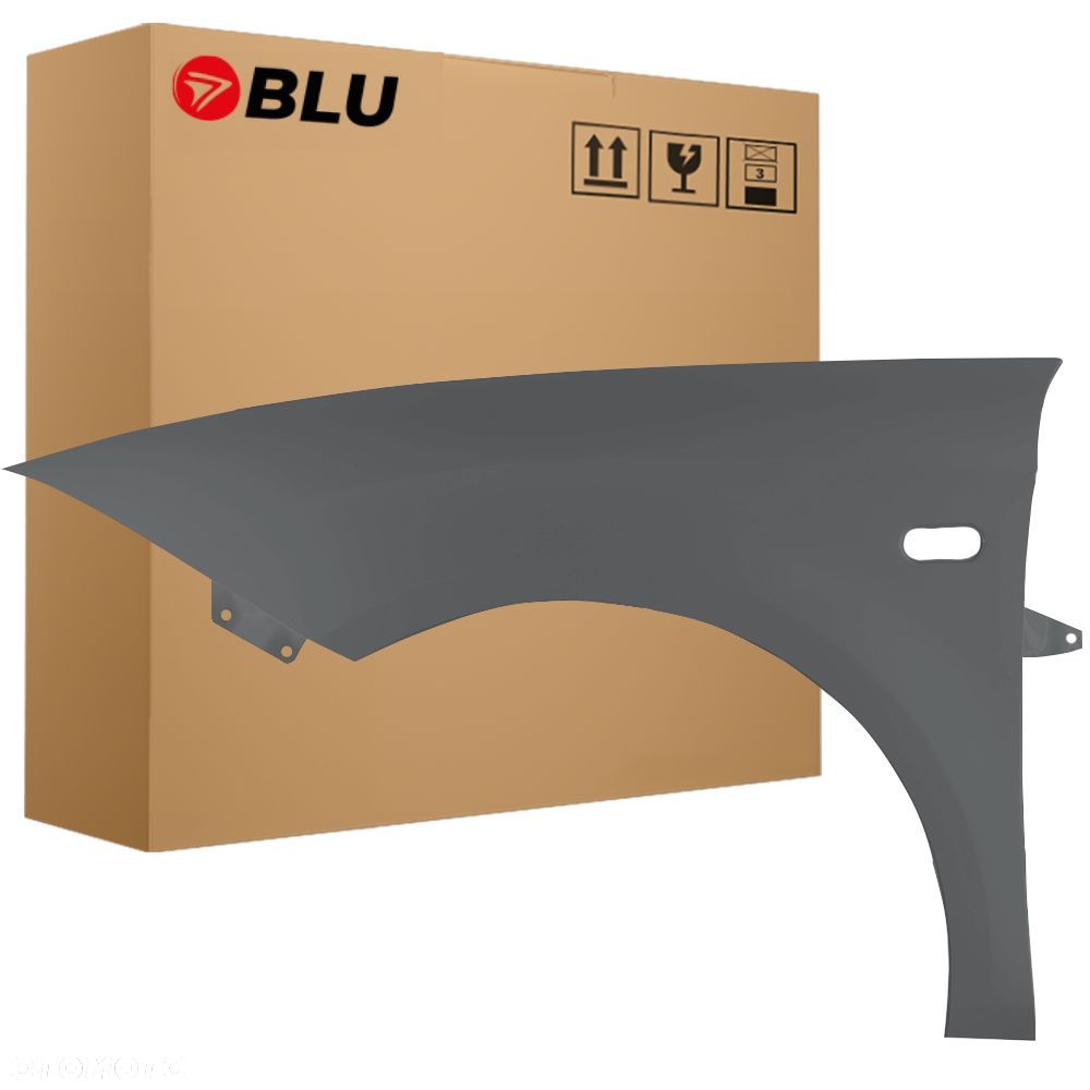 BLU Błotnik SEAT LEON II 2 1P1 LW7Y Lewy Szary 2005-2012 przód DelphinGrau - 1