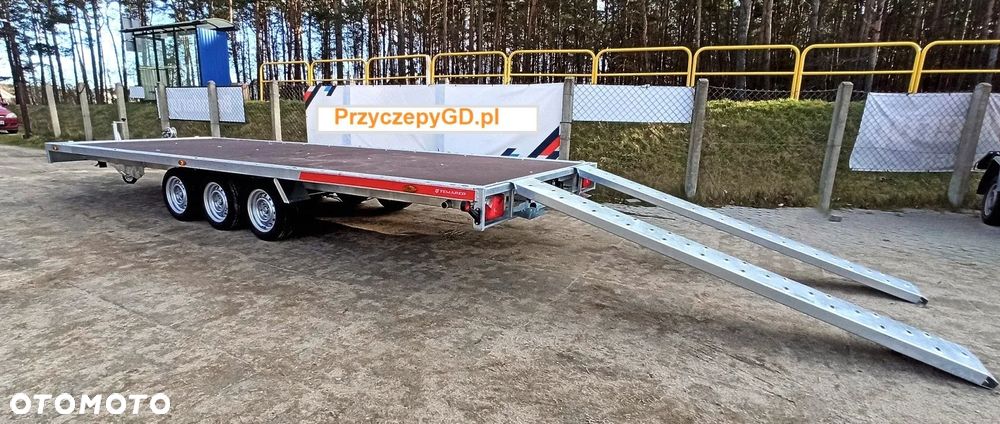 TEMARED CARPLATFORM 6021 / 3 osie 3,5T sklejka  wym. 590X211cm i inne, mocna - 2