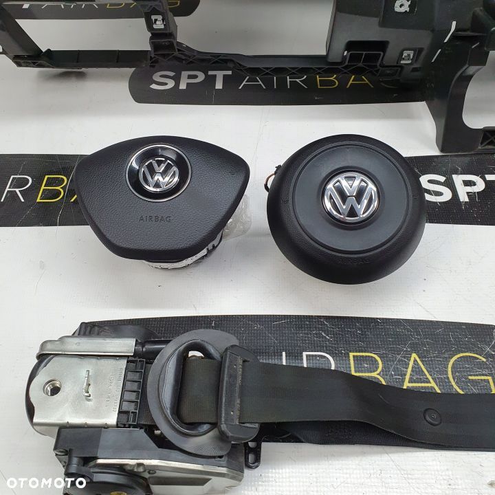 VW TOUAREG III 3 DESKA ROZDZIELCZA KONSOLA KOKPIT PULPIT PODUSZKI AIRBAG AIR BAG PASY KIT SET - 7
