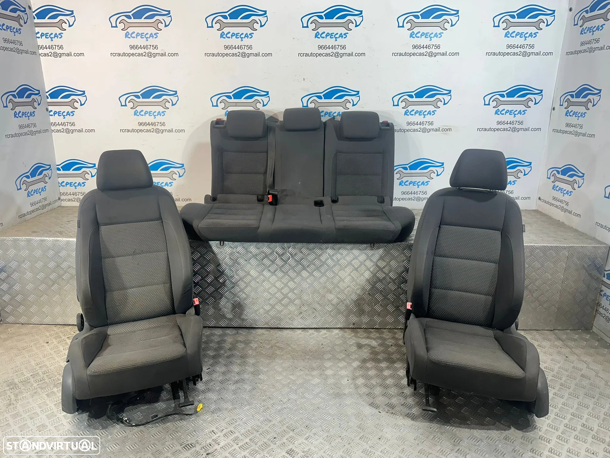 .Conjunto Bancos Tecido Volkswagen VW Golf 5 Mk5 V 5 portas 2004 a 2009 - 4